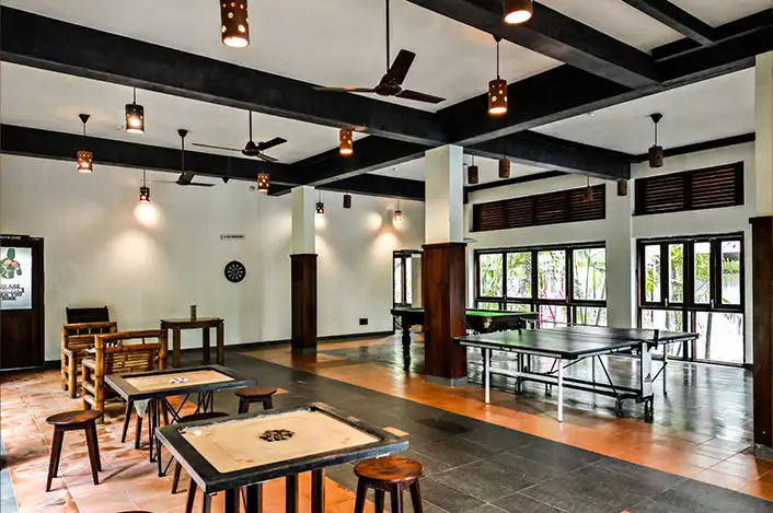recreational activities for relaxation and socializing in resort