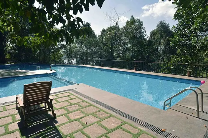 best resort in wayanad with infinity pool